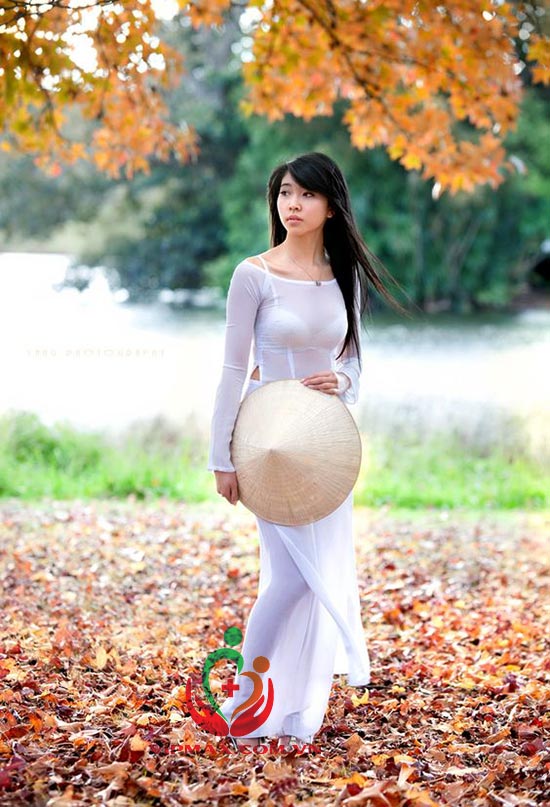 nữ sinh mặc áo dài siêu mỏng đến trường 