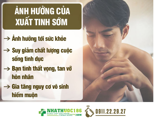 Tác hại của triệu chứng xuất tinh sớm ở nam giới