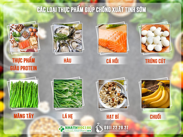 Thực phẩm chống xuất tinh sớm