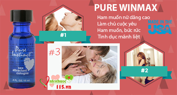 công dụng nước hoa pure winmax blue