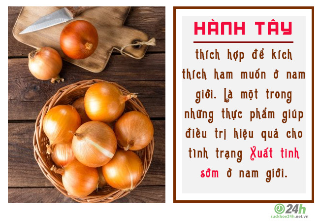 Chữa xuất tinh sớm bằng hành tây